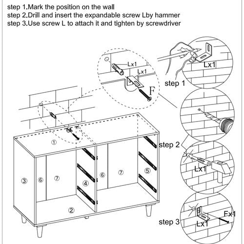 Black Rattan Storage Cabinet (51") | 6 Drawers for Bedroom & Living Room