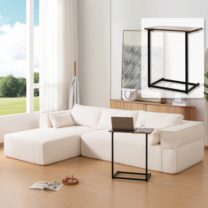 109" Modular L-Shape Sectional Sofa Set - 2PC Living Room Couch, Cream