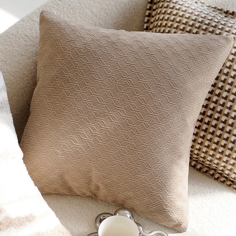 French Forest Brown Melad Pillow Cover – INS Style Cushion for Sofa or Window – No Insert