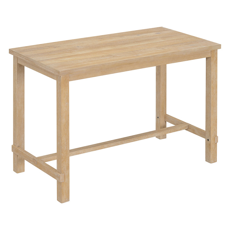 5-Piece Counter Height Dining Set - Natural Wood Table with 4 Chairs