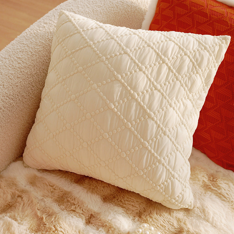 French Style Light Luxury High-End Black Living Room Sofa Cushion Vintage Cushion Rose Red Bay Window Cushion Lumbar Pillow