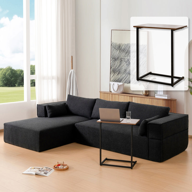 109" Modular L-Shape Sectional Sofa Set - 2PC Living Room Couch, Cream