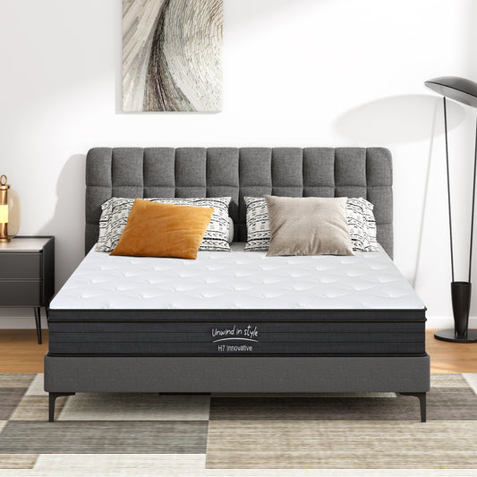 Queen Size 8 Inch Hybrid Mattress | Pocketed Innerspring | Medium Firm Support