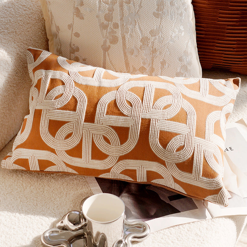 French Forest Brown Melad Pillow Cover – INS Style Cushion for Sofa or Window – No Insert