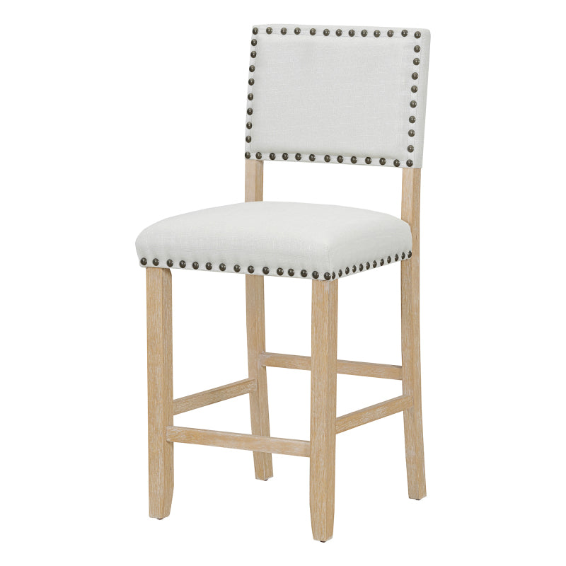 5-Piece Counter Height Dining Set - Natural Wood Table with 4 Chairs