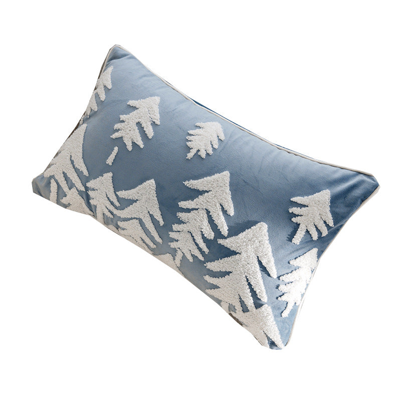 Vintage  Cartoon Cream Blue Cushion Pillow Sofa  Pillow Cover Bed