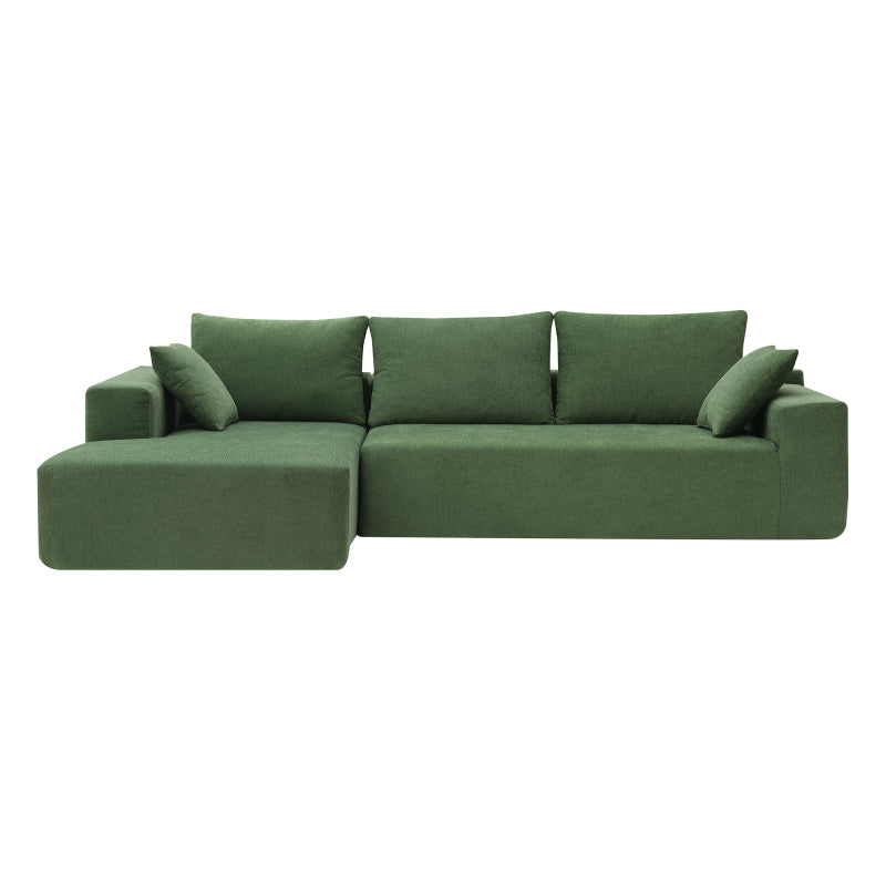 109" Modular L-Shape Sectional Sofa Set - 2PC Living Room Couch, Cream