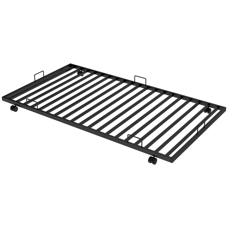 Twin over Twin Bunk Bed with Trundle, Black