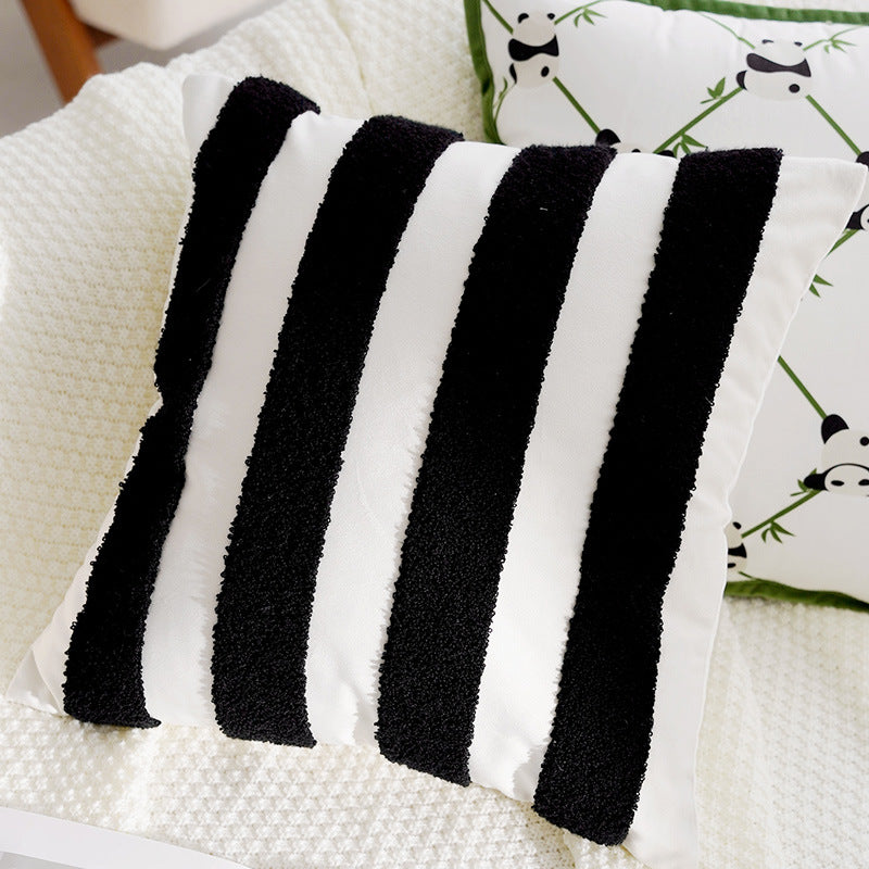 Cute Panda High-End Children's Pillowcase Ins Style Animal Living Room Sofa Pillow Bed Core Cushion Pillow