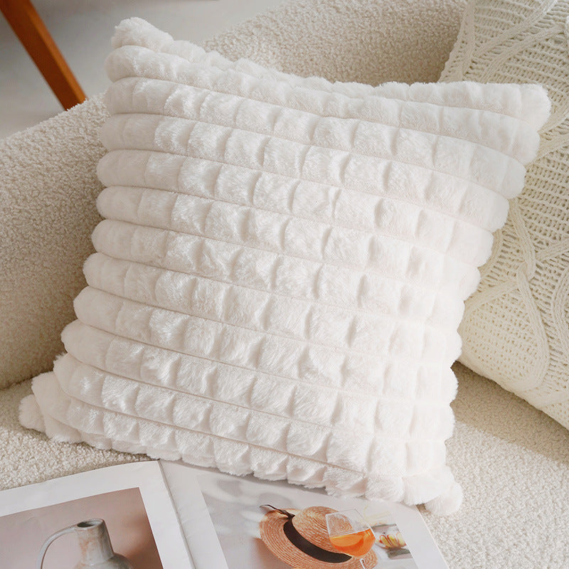 Pink Pastoral Pillow Cover – French Cream Style Cushion for Sofa or Bed – No Insert