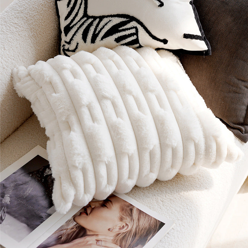 Retro Pony Embroidered Pillow Cover – Nordic Luxury Sofa Cushion – No Insert