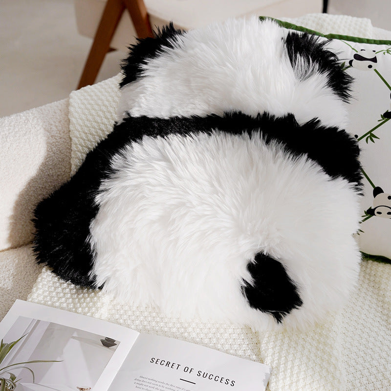 Cute Panda High-End Children's Pillowcase Ins Style Animal Living Room Sofa Pillow Bed Core Cushion Pillow