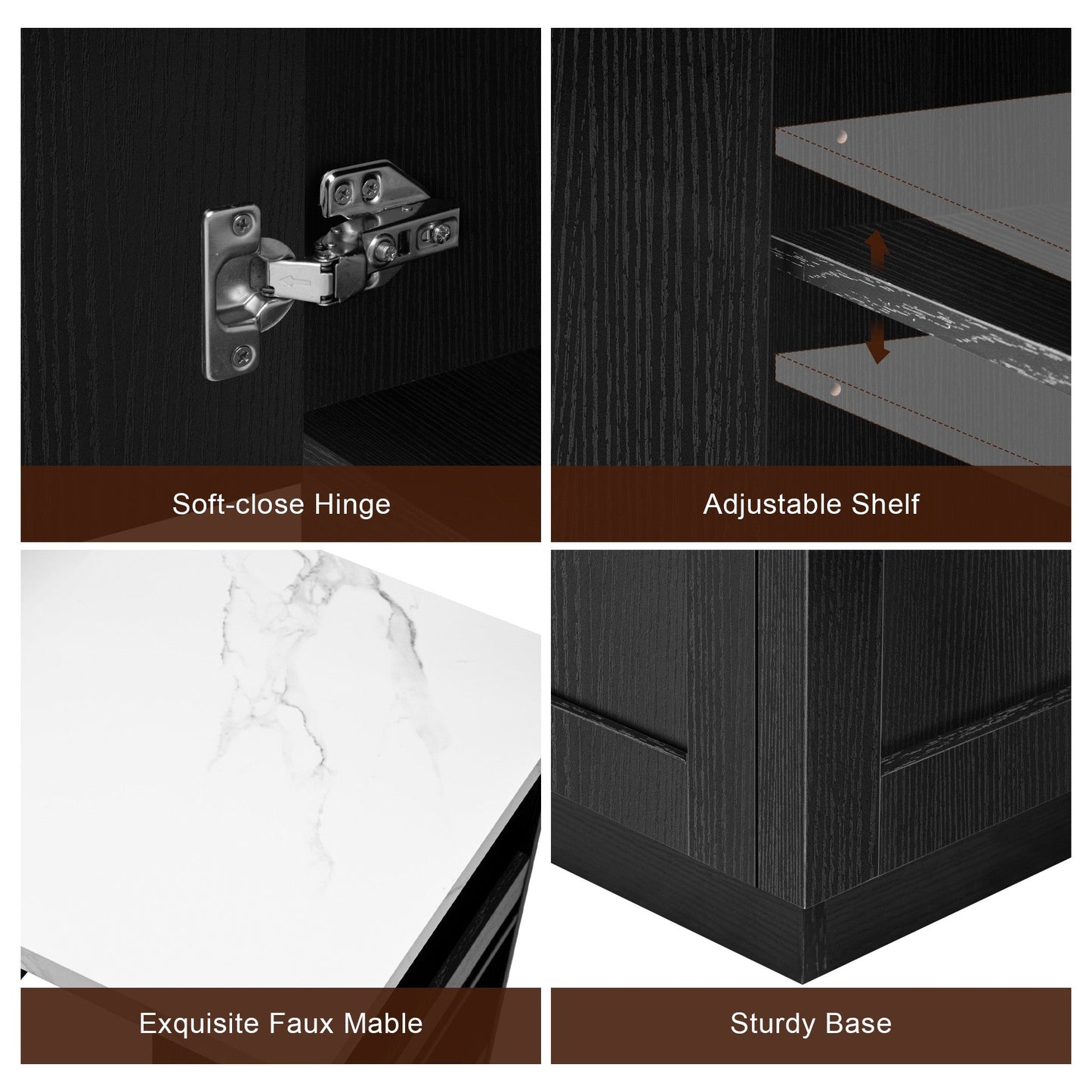 82.7" Extendable Kitchen Island with Storage & Power Outlet, Seats 4–6