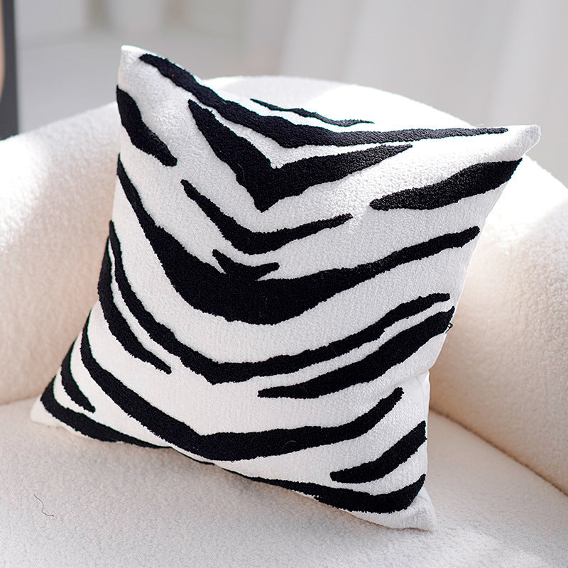 Original Simple Modern Blue High-End Luxury Sofa Living Room Pillow Cover Cushion Pillow Model Room Homestay Bed