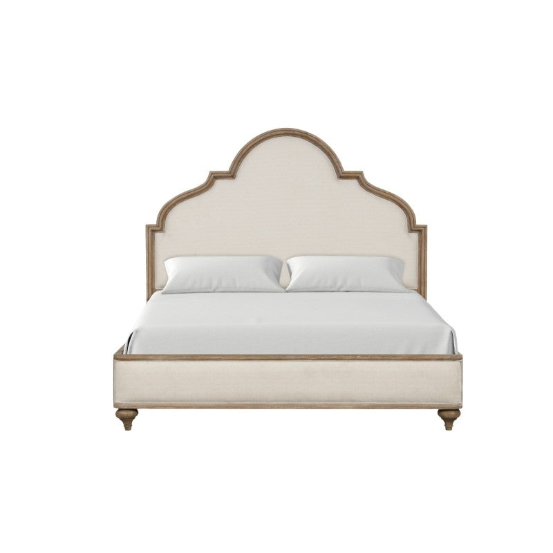 Rustic Oak 3-Piece Queen Bed Set | Solid Wood w/ Unique Legs & USB Ports