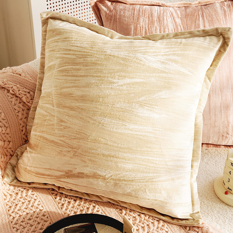 Red & Pink French Retro Pillow Cover – High-End Sofa Cushion – No Insert