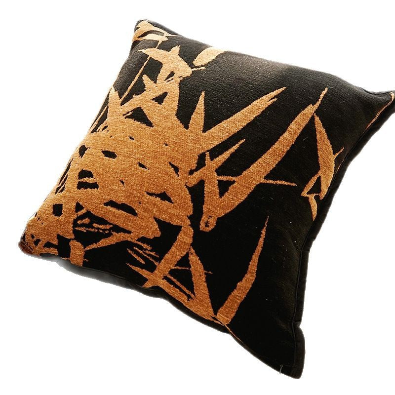 Cream Color Pillowcase High-end Retro Style Brown French Light Luxury Sofa Living Room Bed Lumbar Pillow Cushion with Core