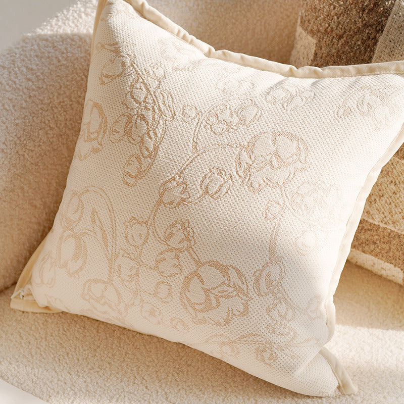 French Forest Brown Melad Pillow Cover – INS Style Cushion for Sofa or Window – No Insert