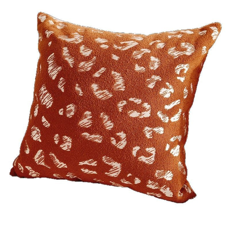 French Style Light Luxury High-End Black Living Room Sofa Cushion Vintage Cushion Rose Red Bay Window Cushion Lumbar Pillow