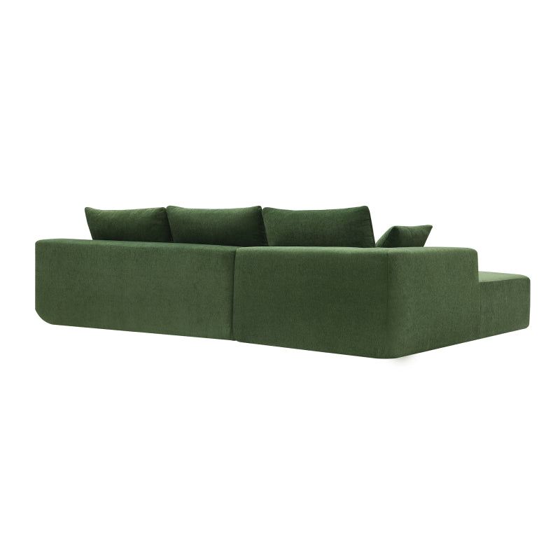 109" Modular L-Shape Sectional Sofa Set - 2PC Living Room Couch, Cream