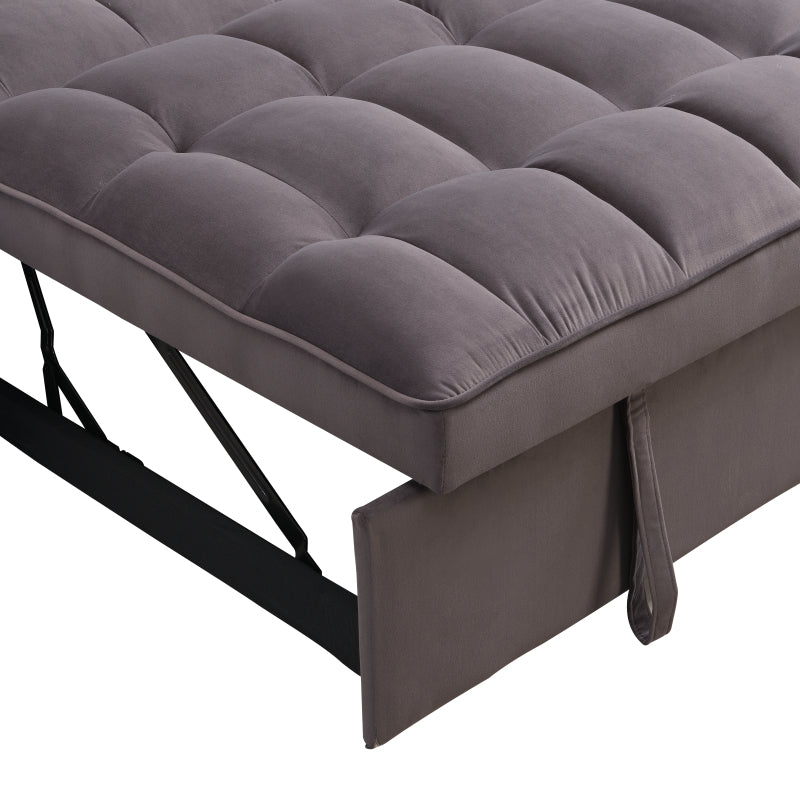 Sofa Bed with Trundle Charcoal Grey