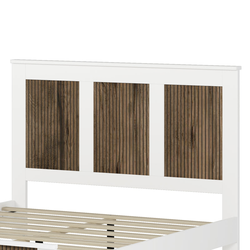 4-Piece Queen Bed Set | Platform Bed w Storage, Nightstand & Dresser