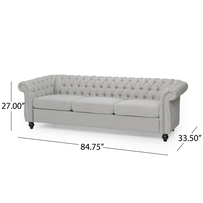 Final Sale 3-Seater Sofa - 68014.00FCLOUDGRY