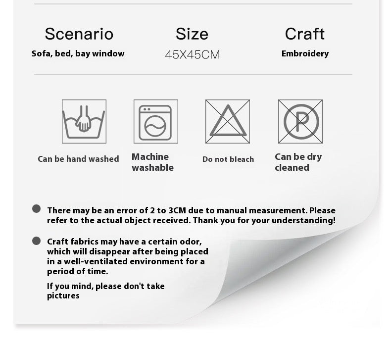 Cream & Gray Patchwork Pillow Cover – Nordic Modern Luxury Cushion – No Insert