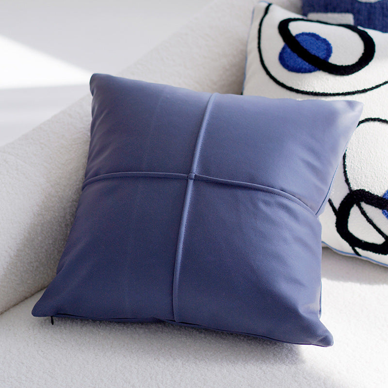 Original Simple Modern Blue High-End Luxury Sofa Living Room Pillow Cover Cushion Pillow Model Room Homestay Bed