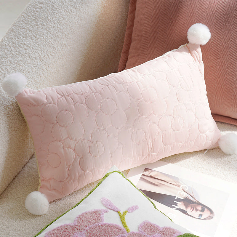 Green & Cream Wind Chime Pillow Cover – Cozy Sofa/Window Cushion – No Insert