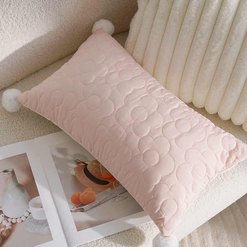 Pink Pastoral Pillow Cover – French Cream Style Cushion for Sofa or Bed – No Insert
