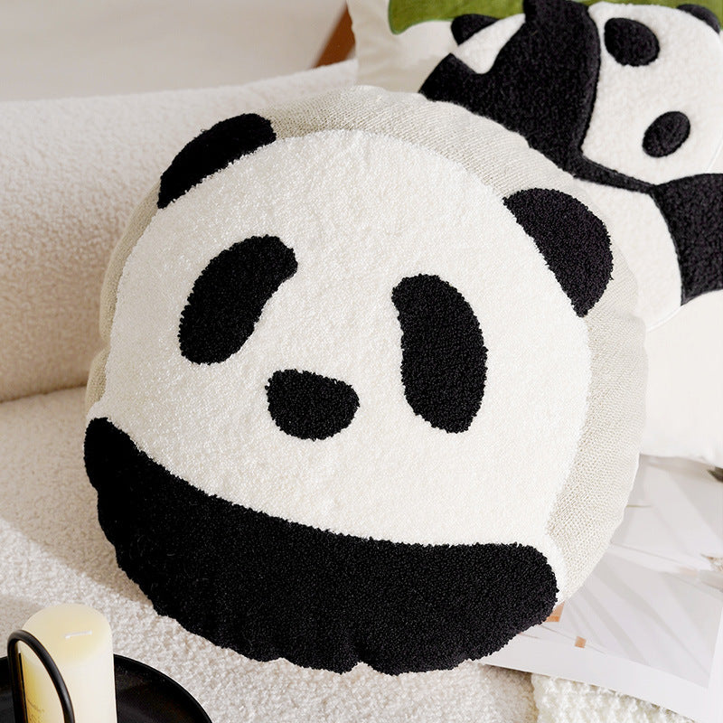 Cute Panda High-End Children's Pillowcase Ins Style Animal Living Room Sofa Pillow Bed Core Cushion Pillow